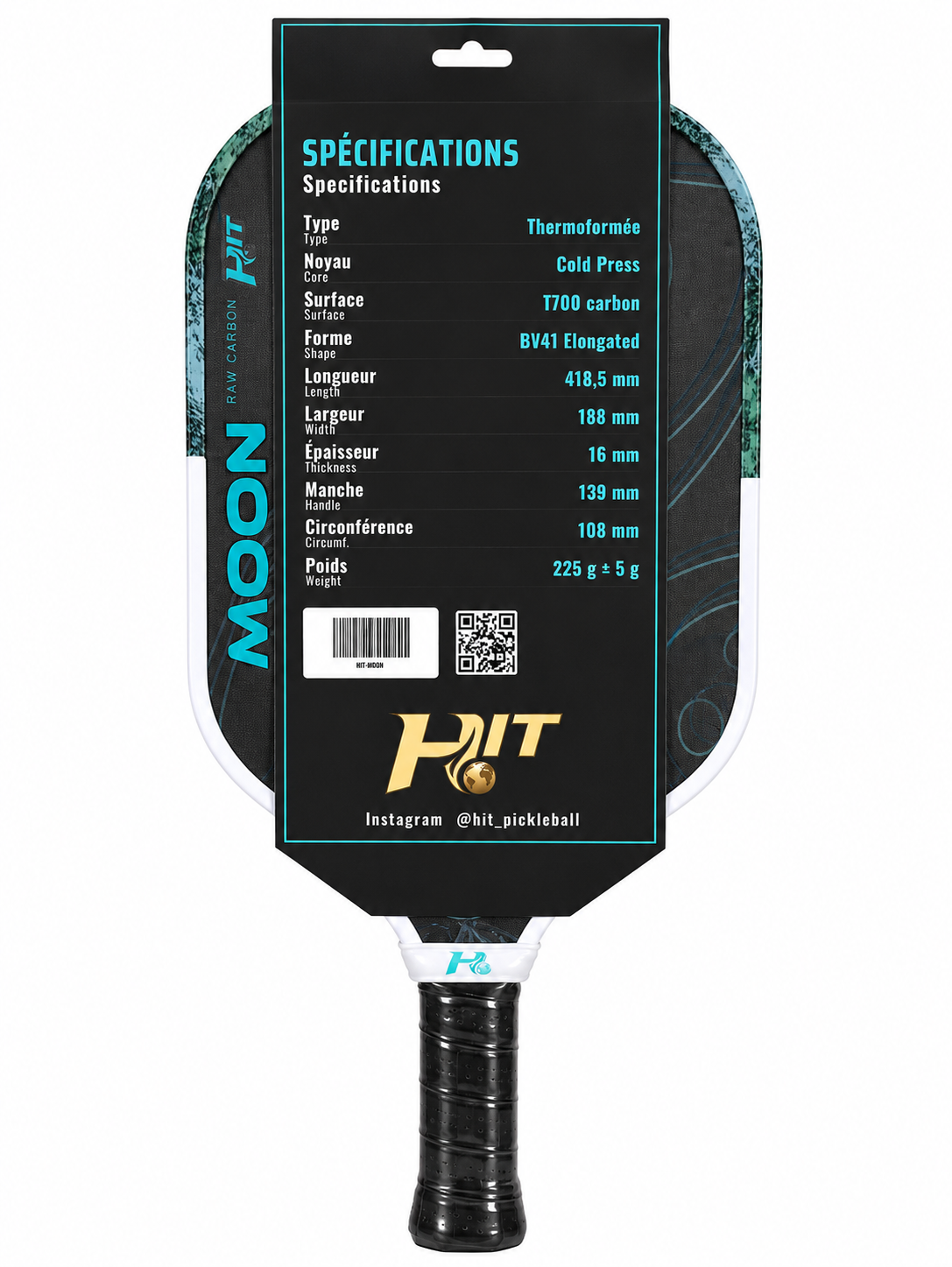Hit Moon - Raquette de pickleball