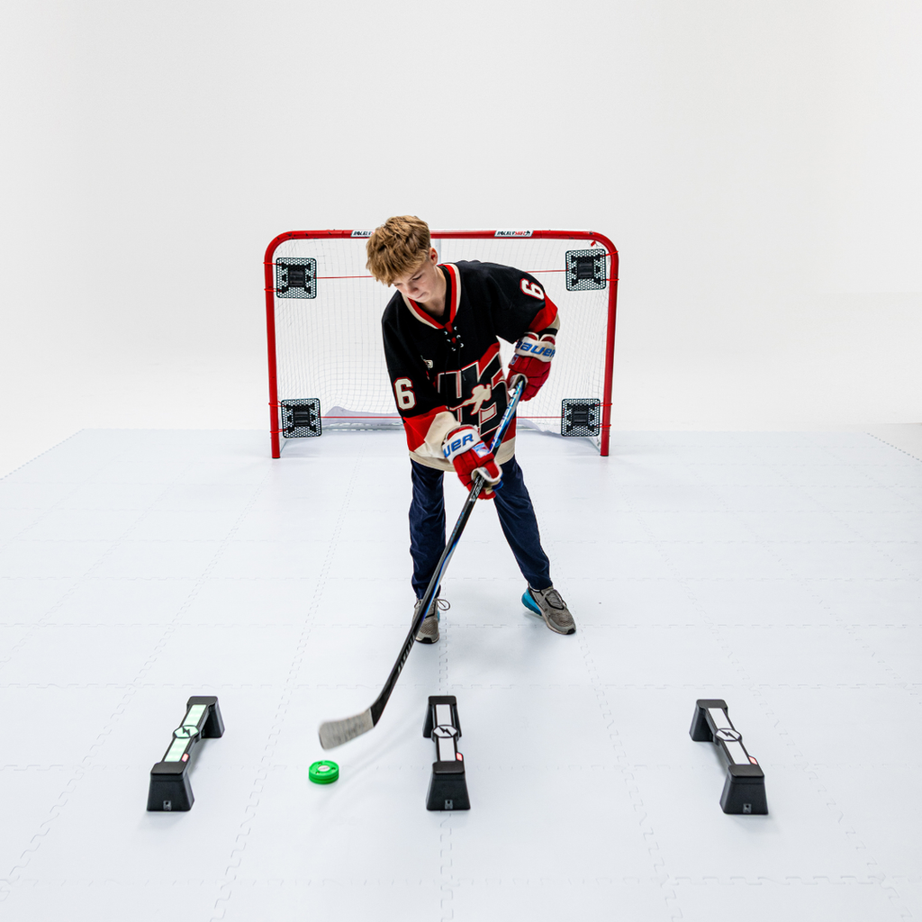 HockeyShot - Triple barres électronique d'entraînement