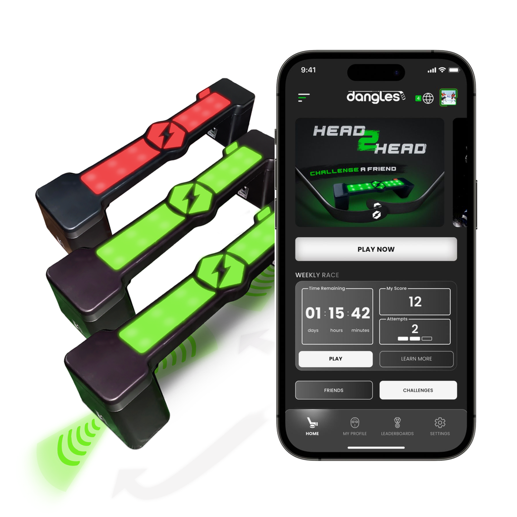 HockeyShot - Triple barres électronique d'entraînement