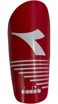Diadora Protège-tibia rouge avec manchons