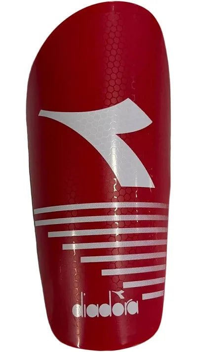 Diadora Protège-tibia rouge avec manchons