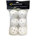 Easton Balles d'entraînement en plastique blanches (6unités)