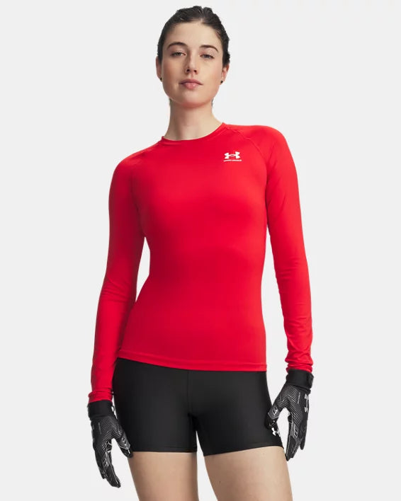 UA HeatGear Chandail Manche Longue Femme