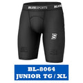 BlueSports - Short Ajusté avec protecteur pelvien pour junior