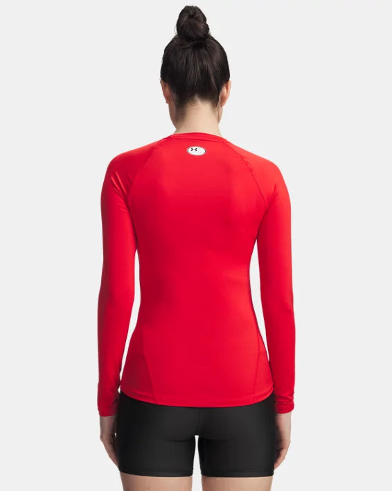 UA HeatGear Chandail Manche Longue Femme